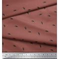 thumbnail image 3 of Soimoi Brown Silk Fabric Eyes Face Print Sewing Fabric Yard 42 Inch Wide, 3 of 3