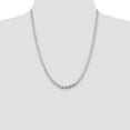 thumbnail image 2 of Diamond2Deal 925 Sterling Silver Rhodium-plated 4.65 mm Flat Cuban Anchor Chain Necklace for Mens 22", 2 of 7