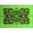 thumbnail image 1 of Ahgly Company Indoor Rectangle Oriental Green Traditional Area Rugs, 7' x 10', 1 of 4