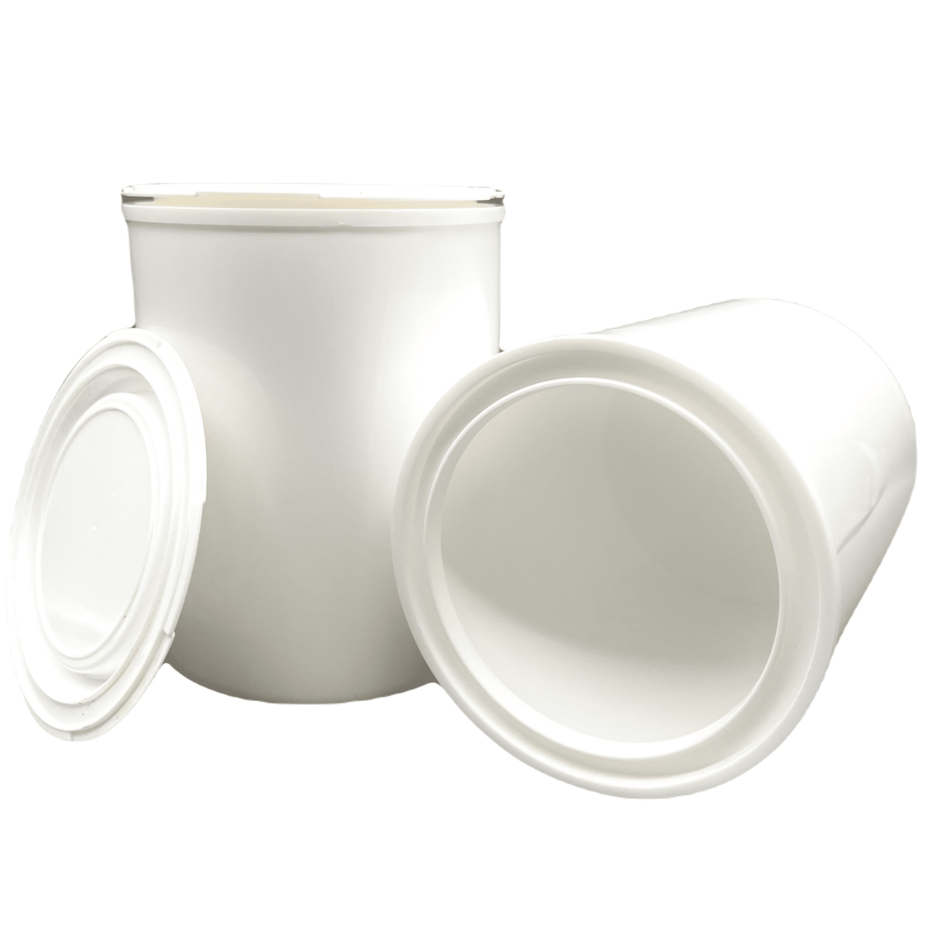 BLYSK White Quart Size Plastic Paint Cans with lids, Paint, Arts and