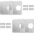 thumbnail image 1 of Jinsinto 8 Pcs Supports de Réparation de Charnière d'Armoire, Plaque de Réparation de Charnière avec 24 Vis, Kit de Réparation de Charnière de Meuble, 1 of 5