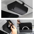 thumbnail image 6 of Toorise Car Visor Glasses Sunglasses Holder Universal Leather Car Glasses Storage Box with Magnetic Closure Eyeglasses Organizer Box Glasses Protective Storage Case for Car Truck SUV, 6 of 10