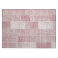 thumbnail image 2 of Addison Rugs Chantille Indoor/Outdoor Traditional Patchwork Pink Washable Rectangle Rug, 1'8" x 2'6", 2 of 6