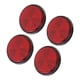 thumbnail image 5 of 4 reflectores de advertencia redondos para bicicleta de 2 pulgadas, color rojo, para semirremolques, barcos, remolques de caballos, scooters, 5 of 5