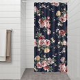 thumbnail image 3 of Waterproof Pioneer Shower Curtain 36x72 Inch Polyester Unique Colorful Floral Shower Curtain for Bathroom Hotel Home Decor with 7 Plastic Hooks, 3 of 5