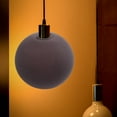 thumbnail image 6 of WRITWAA 1Pack Modern Minimalist Grey Round Ball Globe Lampshade for Pendant Lights 12.00X12.00X12.00In, 6 of 8