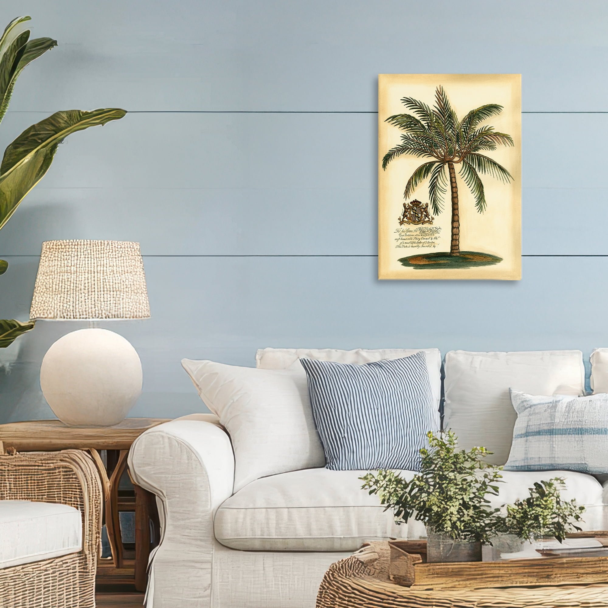 Stupell Industries British Colonial Palm Canvas Wall Art, design by Vision Studio