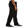 thumbnail image 3 of Big and Tall Essentials by DXL Men's Flat-Front Twill Pants, Black, 56W X 34L, 3 of 5