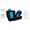 thumbnail image 5 of FH Group Universal Fit Perforated PU Leather Car Seat Covers for Auto Truck Sedan SUV Van - Full Set Blue, 5 of 7
