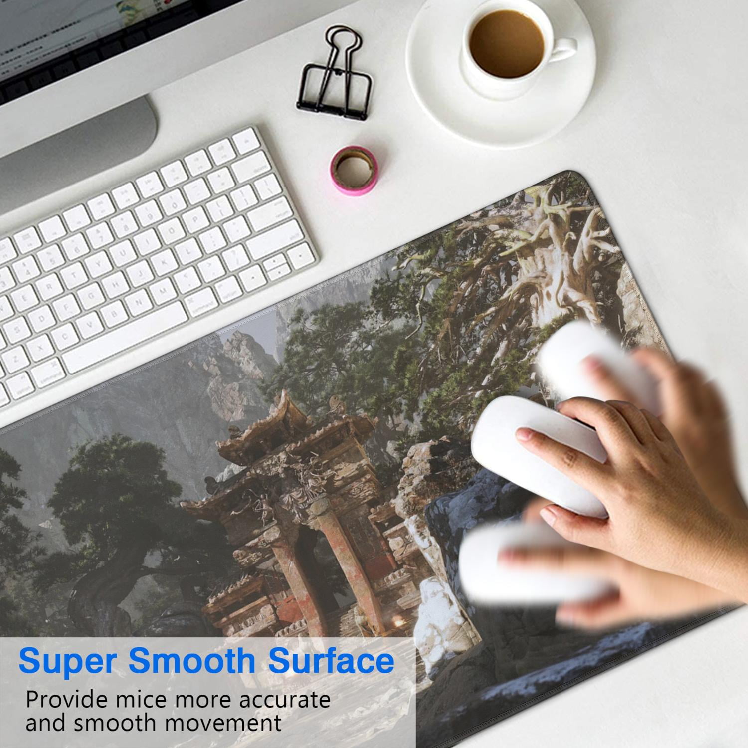 Wukong Gaming Mouse Pad No Skid Fashion Rubber Mousepads for Table Desk Alpine Scenery Big Trees ) Mousepad Gaming for Computer Wireless Mouse Decoration (31.5x15.7in)