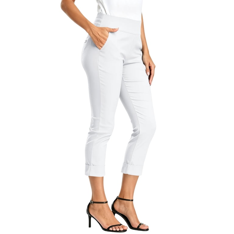 white dress capris plus size Women's 21