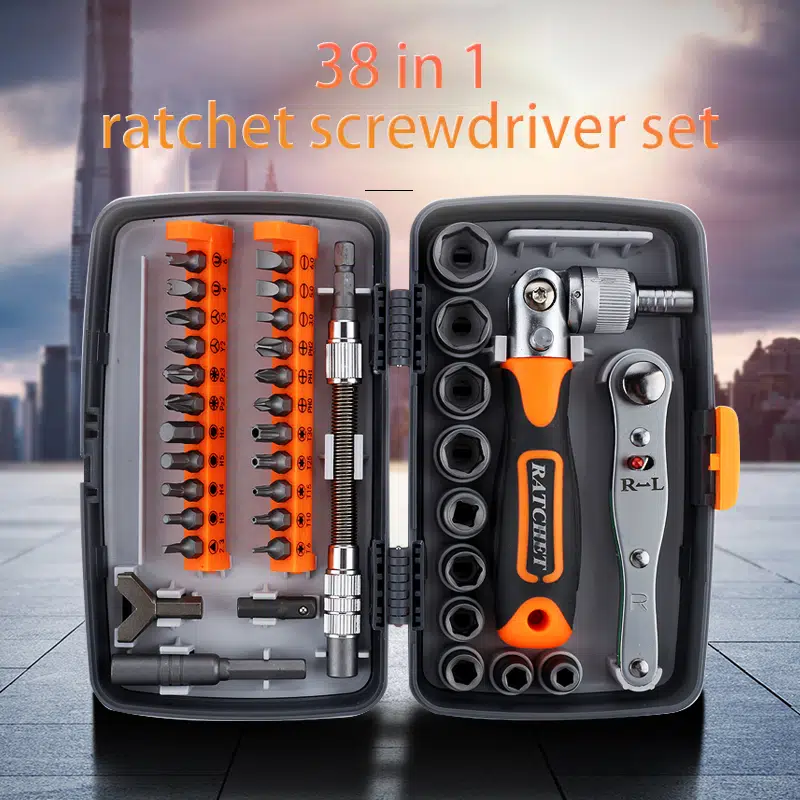 Ratchet Screwdriver Kit 38 In 1 Ratchet Screwdriver Kit Multiple Bits