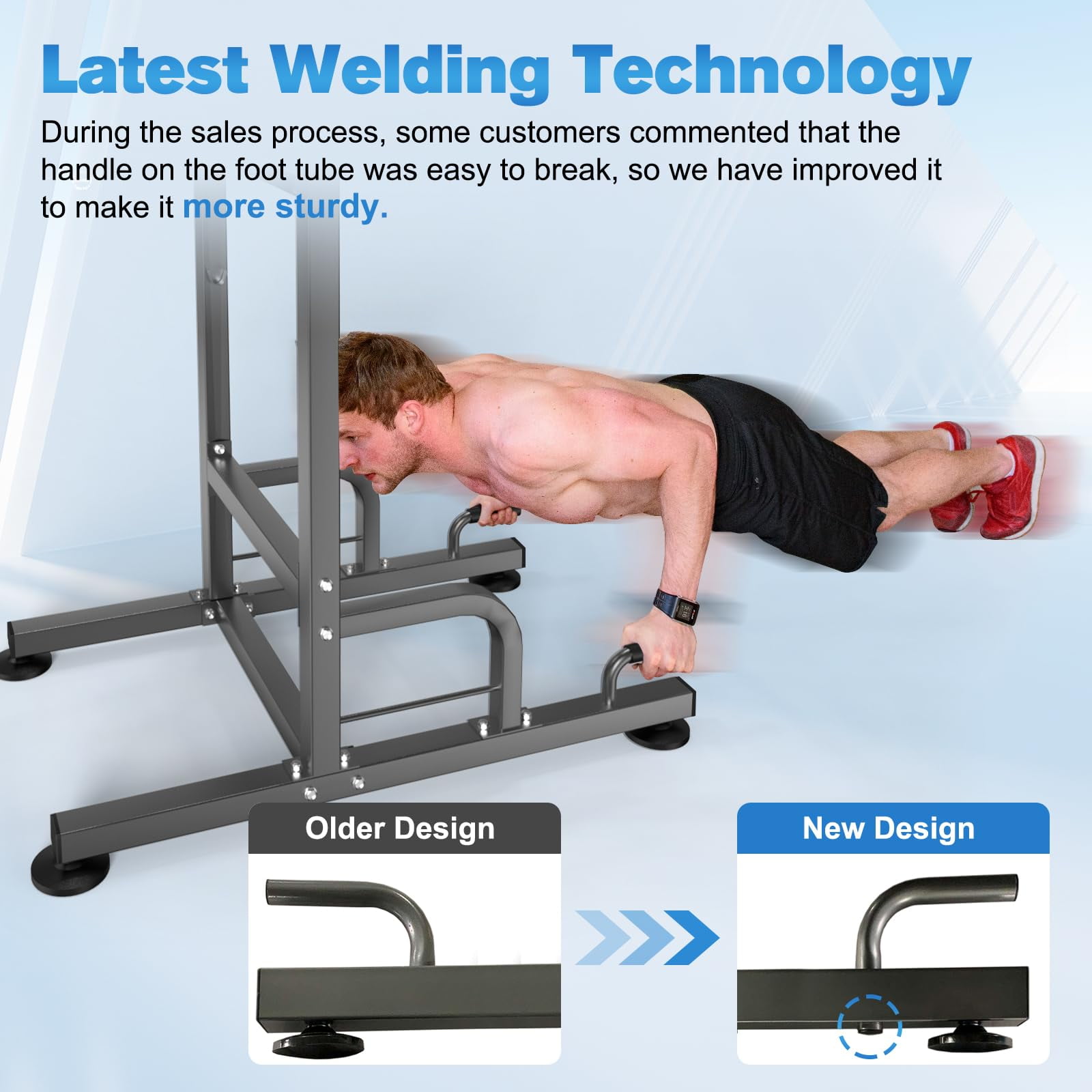 Power Tower Dip Station Pull up Bar Leg Press for Home Gym