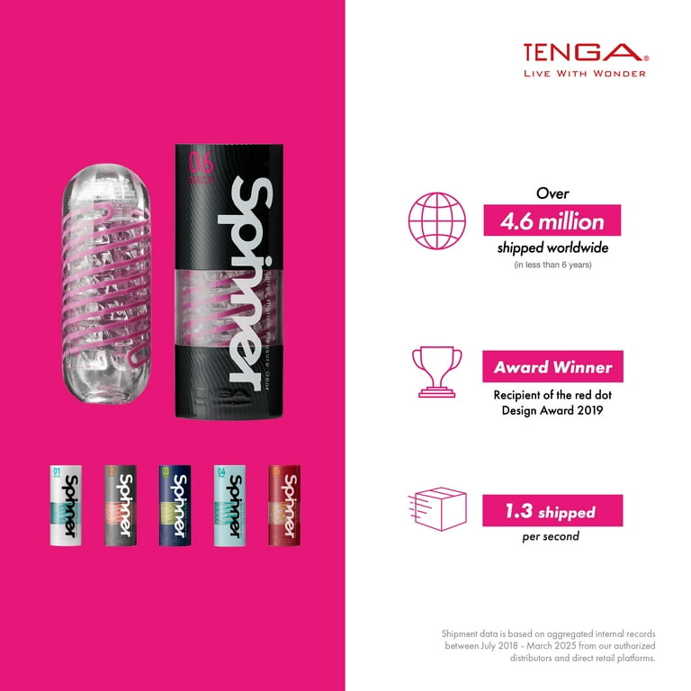 Tenga Spinner 06 Brick Reusable Spinning Masturbator for Him