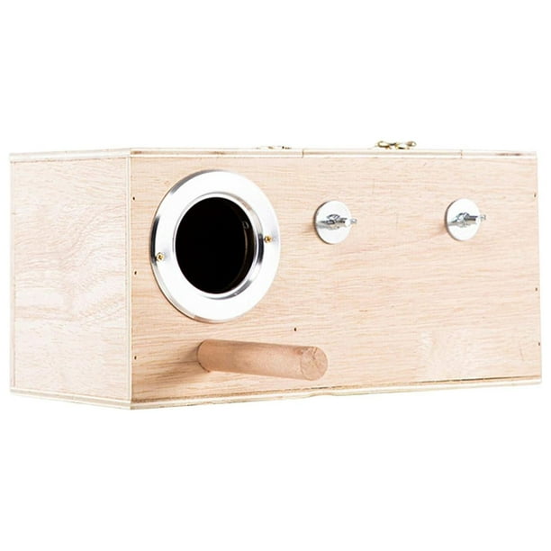 Caja de cría para pájaros, nido para loros, caja de cría para cacatúas y agapornis. 25x14x14cmCorte derecho