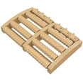 thumbnail image 3 of Masajeador de pies doble de madera, rodillo de reflexología para pies, 3 of 4
