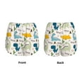 thumbnail image 2 of JUNZAN Childish Dinosaur Print Women's Athletic Gym Running Shorts with Phone Pockets - Workout Shorts-Medium, 2 of 8
