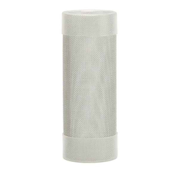 Filtro de entrada de acuario de malla de acero inoxidable con aberturas densas y poros finos, cubierta de filtro para pecera, para peces y camarones L