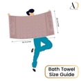 thumbnail image 6 of Ample Decor 100% Cotton Soft Pink Bath Towel Set of 4 - Super Soft, Quick-Dry, Popcorn Textured - Mulaayam Collection - 30 X 54 Inch, 6 of 6