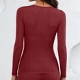 thumbnail image 6 of NominalSnug Thermal Tops for Women Long Sleeve Undershirts Crewneck Soft Base Layer Tops for Women Cold Weather, 6 of 8