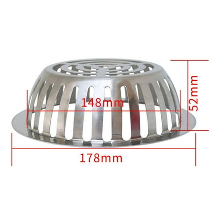 

Yannee Stainless Steel Balcony Drainage Roof Round Floor Drain Cover Rain Pipe Cap