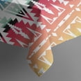 thumbnail image 6 of Rainbow Ethnic Pattern Rectangle Tablecloth 60"x120",Waterproof Polyester Rectangle Table Cloth, Wipeable Spillproof Polyester Tablecloth for Dining, Camping, Indoor and Outdoor, 6 of 6