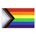 thumbnail image 1 of Zshan 1 Progress Flag - Gay Pride Flag - Rainbow Flag - 150 x 90 cm, 1 of 5