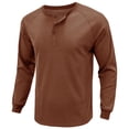thumbnail image 5 of VJATTWR Men's and Big Men's Crewneck Tee with Long Sleeves,1-Pack, Sizes S, 5 of 7