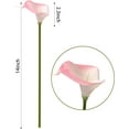 thumbnail image 2 of 10pcs Artificial Calla Lily Flower Real Touch Latex Flowers for DIY Wedding Bouquet Party Home Decor (White-Yellow Core), 2 of 5