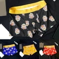thumbnail image 3 of Men Boxer Briefs Underwear Lion Dance Pattern Loose Fit Comfortable Breathable, 3 of 5