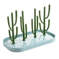 thumbnail image 1 of Soporte De Biberón Multifuncional De Cactus De Estilo Nórdico, Estante De Drenaje Para Niños, Estantes De Secado De Botellas Para Bebés seitruly BA000778-02, 1 of 6