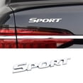 thumbnail image 1 of 3D Metal Sport Sticker for Car, Styling Personalise Sport Emblem Decal, Auto Badge Stickers Car Exterior Decoration Accessories, 3D Stickers for Trunk Side Fender Rear Tailgate,Silver, 1 of 7