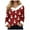 Z3-Hot Pink, variant on zaveiop Merry Christmas Sweaters for Women Faux Fur Trim V Neck Shirt Dressy Funny Xmas Tree Snowflake Graphic Tops (Watermelon Red, XXL)
