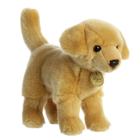 Aurora - Medium Brown Miyoni - 9.5" Yellow Labrador - Realistic Stuffed Animal