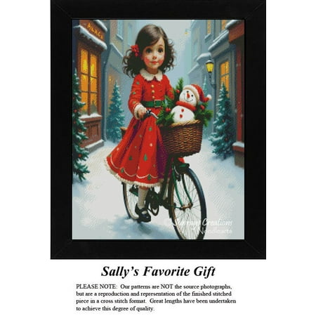 Christmas Cross Stitch Patterns | Sally s Favorite Gift (Pattern Only You Provide The Floss and Fabric)