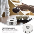 thumbnail image 4 of EeaseCA 1pc Teapot Warmer Stainless Steel Tea Candle Holder Teapot Heating Base, 4 of 5