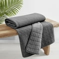 thumbnail image 2 of Levtex Home - Mills Waffle - Throw - Charcoal Cotton Waffle - Throw Size 50 x 60in., 2 of 4