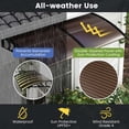 thumbnail image 6 of Costway 80'' x 40'' Patio Awning Canopy Outdoor Window Door Overhang Rain Snow Protection Coffee, 6 of 10