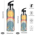 thumbnail image 2 of Yayeee 20oz Insulated Water Bottle Double Wall Stainless Steel with Flip Straw Lid, Blue Rainbow, 2 of 7
