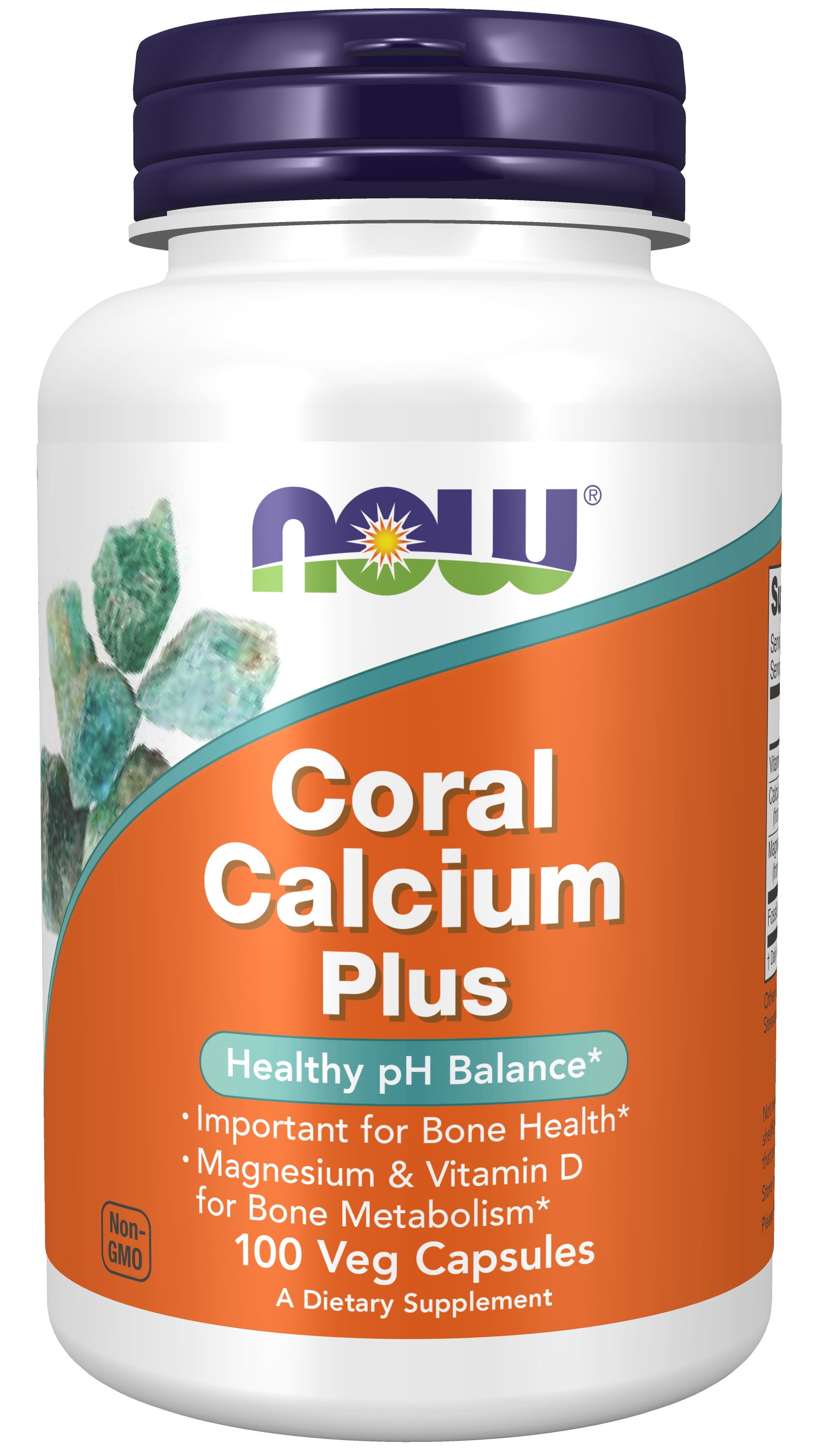 NOW Supplements, Coral Calcium Plus, Bone Health*, 100 Veg Capsules