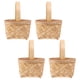 thumbnail image 5 of ColoMX 4pcs mini cesta de madera canasta tejida portátil de cesta de almacenamiento de mano, 5 of 8