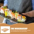 thumbnail image 4 of Bandeja de sushi Plato reutilizable Platos para el hogar Exhibición Forma rectangular Bambú Cocina, 4 of 6
