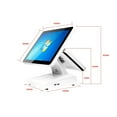 thumbnail image 3 of Pos System 15 Inch Dual Display With 12 Inch Customer Screen All In One Pc Cash Register Pos Billing Machine HS-B156-2 ,Easy to Use, 3 of 6