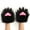 Black powder, variant on Faux plush furry cat claw gloves, fox animal gloves, adult Halloween costume accessories
