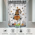 thumbnail image 4 of Halloween Kitchen Curtains 3 Piece Set Pumpkin Ghost Bats Gnome Curtains Valance & Tiers for Kitchen Home Indoor Cafe 36 Inch Short Window Curtain Over Sink Window Farmhouse Halloween Decor, 4 of 6