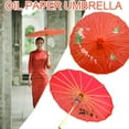 thumbnail image 2 of Chinese Classic Vintage Paper Umbrella Wedding Painted Parasol Prop R3 Lot, 2 of 8