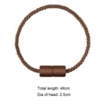 thumbnail image 2 of BEL AVENIR Magnetic Curtain Tieback 4 Pack Braided Rope (Coffee), 2 of 9