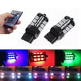 thumbnail image 1 of MYG 2x T20 7440 RGB 5050 LED 27 Ampoules de Feux de Brouillard Télécommande Kit Couleurs, 1 of 9