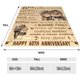 thumbnail image 3 of LHSHID Best 50th Wedding Anniversary Blanket Gifts for Couple Parents Ideas 30x40in, 3 of 6