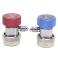 thumbnail image 3 of Fyydes Air Conditioning Adapter,Air Conditioning Fittings,2pcs High Low Quick Coupler For R134A A/C Manifold Gauge Set Brass Adapter Air Conditioning Accessory, 3 of 8